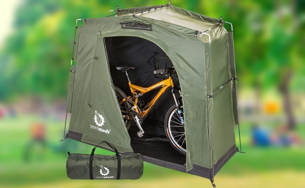 Bike Up the Mountain and Protect Your Bikes with This Tent